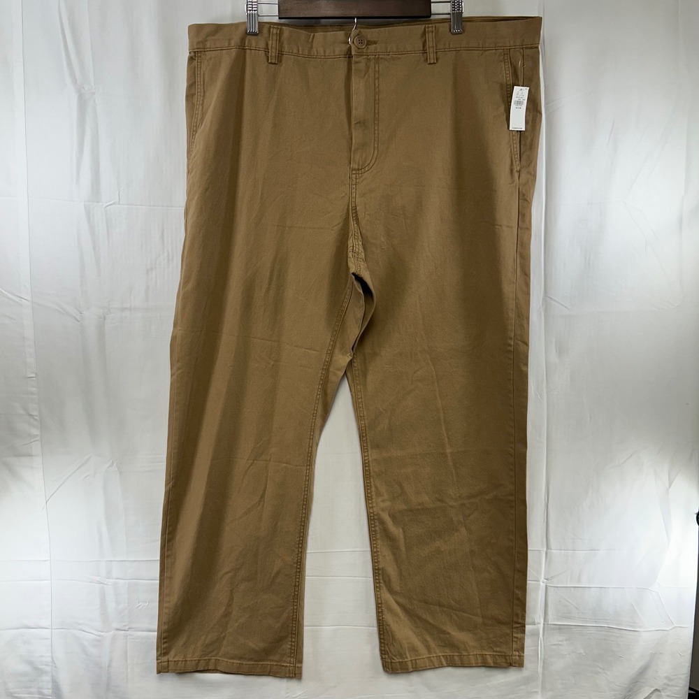 Old Navy Chino Pants Mens 42x30 Brown‎ Lived In Loose Soft Washed 661271-02-1